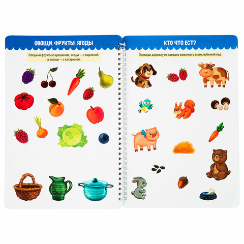 Тетрадь многоразовая с заданиями «ПИШИ-СТИРАЙ-ИГРАЙ 3+»205×297х10 мм30 стр. ПП46516