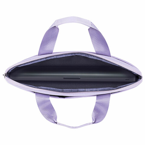Сумка портфель HEIKKI ULTRA (ХЕЙКИ) с отделением для ноутбука 15.6", Lavender, лавандовая, 28×39х3 см