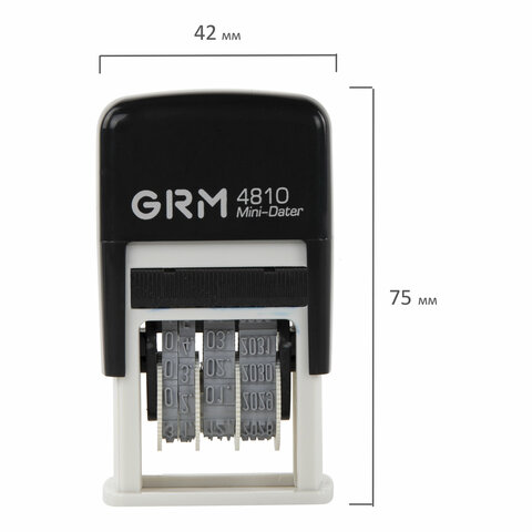 Датер-мини месяц цифрами, оттиск 20×3.8 мм синий, GRM 4810 BANK