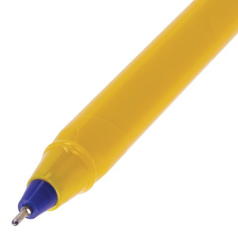 Ручка шариковая масляная BRAUBERG «Extra Glide Orange», СИНЯЯ, трехгранная, узел 0.7 мм, линия письма 0.35 мм