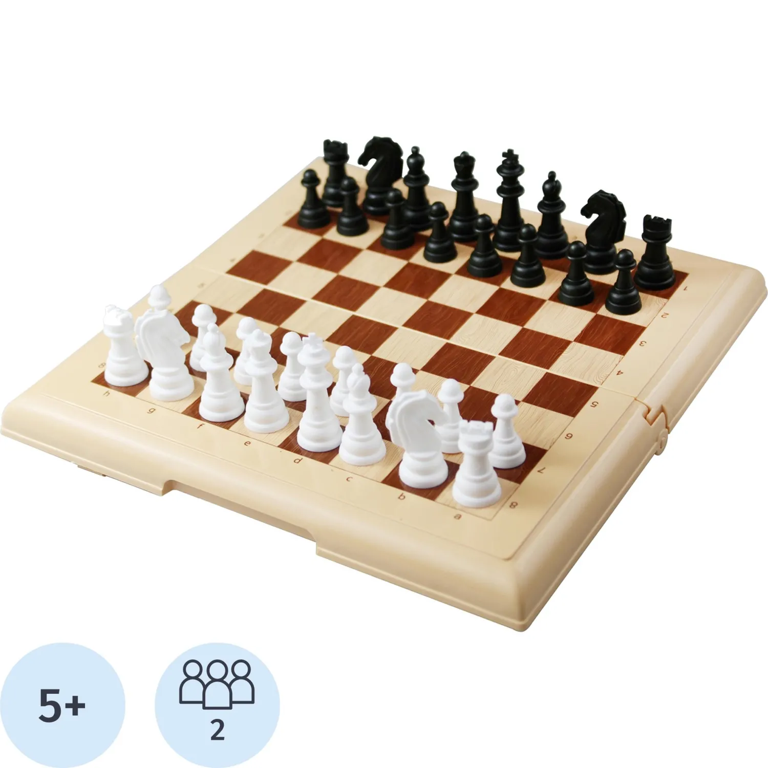 превью Настольная игра Шахматы в пласт.коробке (мал, беж), 03883