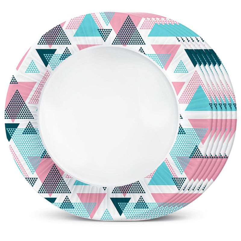 Тарелка одноразовая Геометрия, 6 шт/уп, d=230 мм, 297160