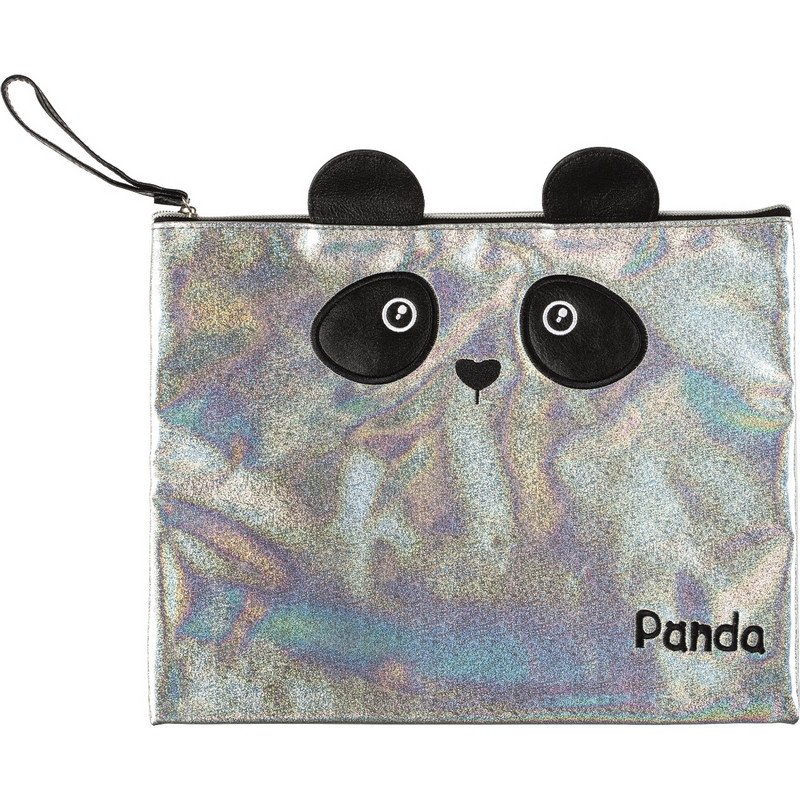 превью Папка для тетрадей №1 School Panda А4 +, экокожа, вышивка