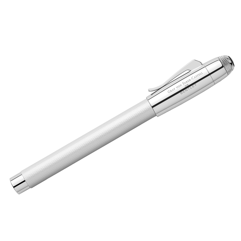 Ручка-роллер Graf von Faber-Castell «Bentley White Satin» черная, подар. уп. 