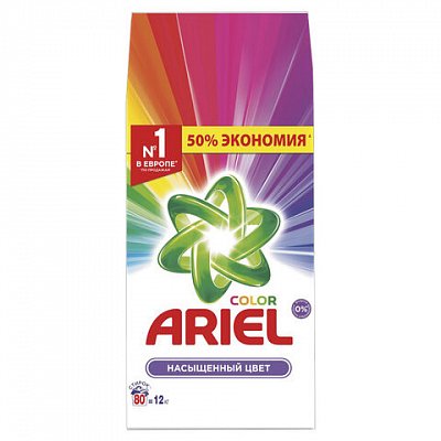 Порошок стиральный автомат Ariel Color для цветного белья 12 кг