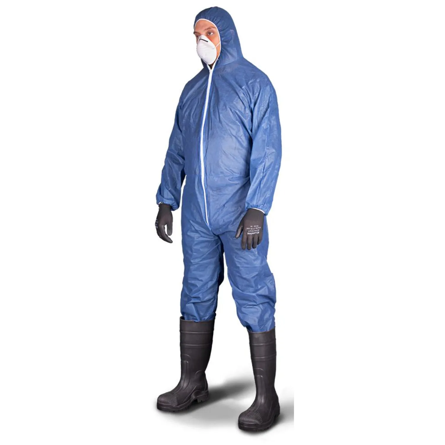 превью Комбинезон однораз. защит с капюш Zonegard голубой р-р М (EPB428)