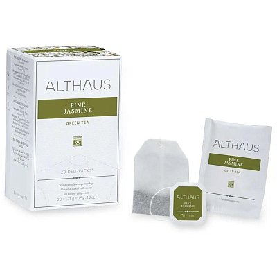 Чай Althaus Deli Pack Fine Jasmine,20пак x 1.75г