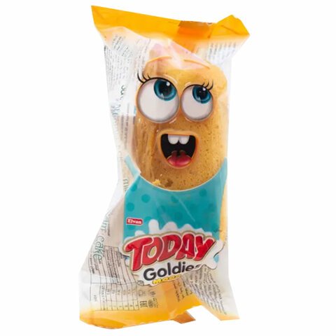 Кекс TODAY «Goldies Mood», с молочным кремом 40 г, ТУРЦИЯ, в шоу-боксе