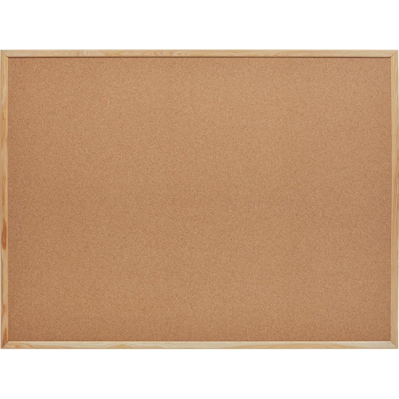 превью Доска пробковая 90×120 см Attache Economy деревянная рамка