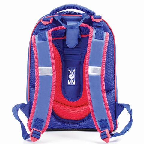 Ранец BRAUBERG EXTRA, 2 отделения, анатомическая спинка, дополнительный объем, для мальчиков, Истребитель, 39×28×19 см