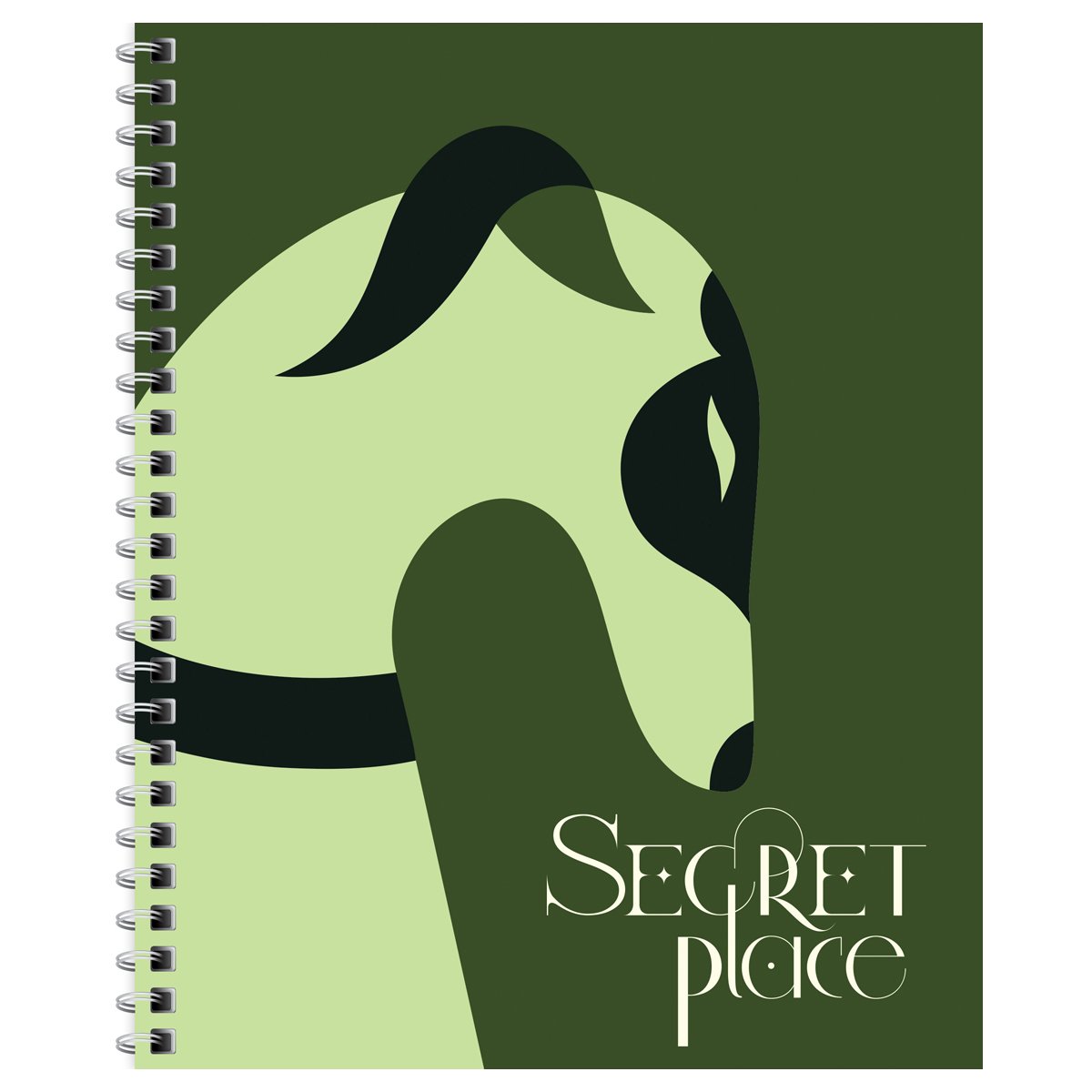 Тетрадь 96л., А5, клетка на гребне BG «Secret place», матовая ламинация, выб. лак, твердая обложка