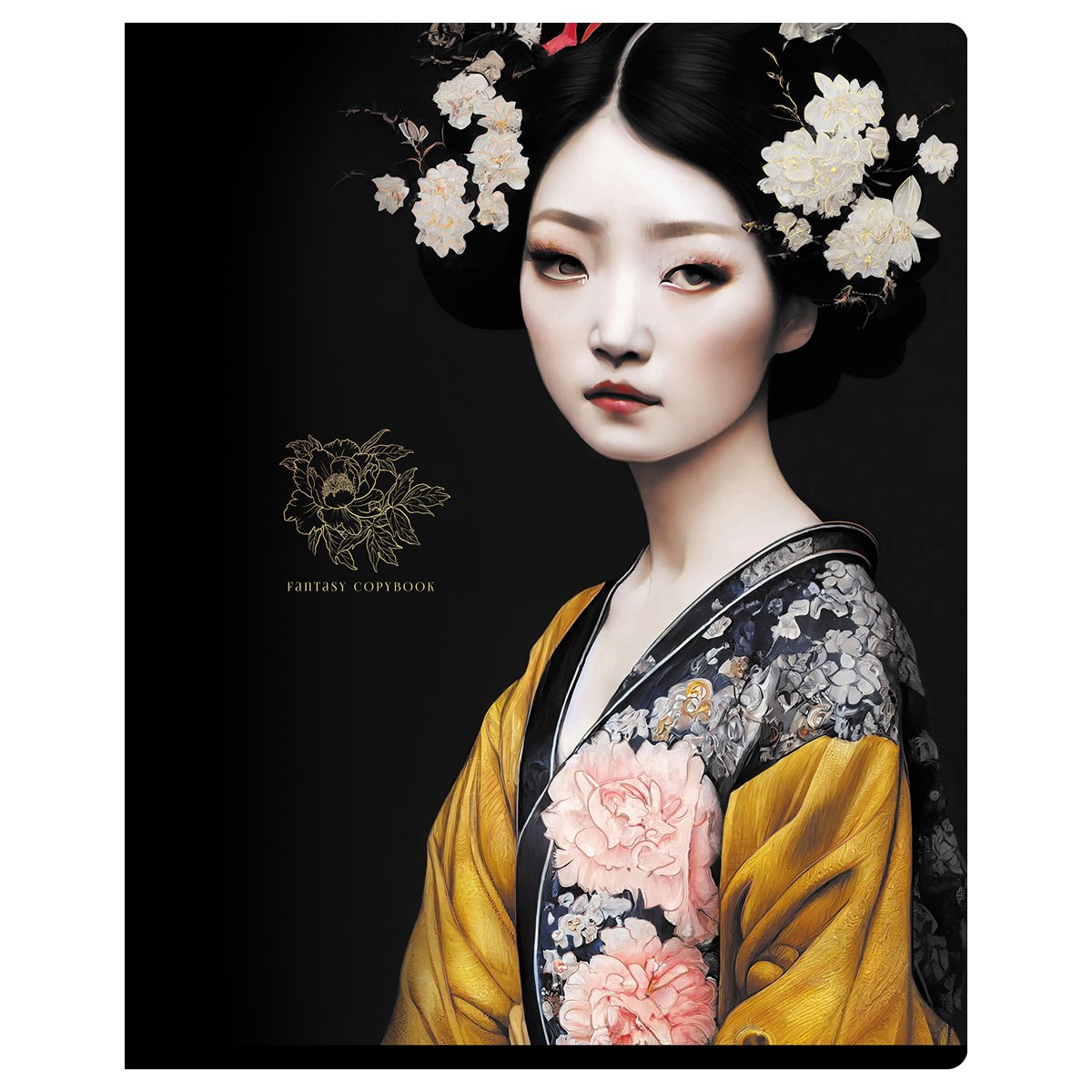 Тетрадь 48л., А5, клетка BG «Golden fantasy», матовая ламинация, тиснение фольгой