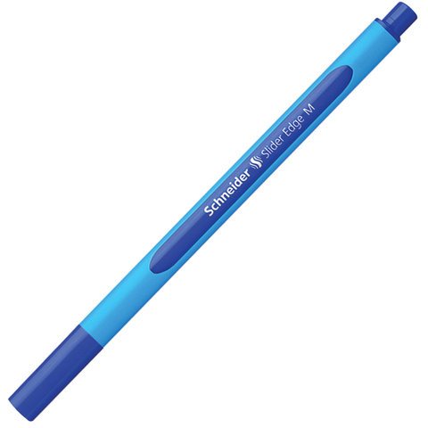 Ручка шариковая SCHNEIDER (Германия) «Slider Edge M», СИНЯЯ, трехгранная, узел 1 мм, линия письма 0.5 мм