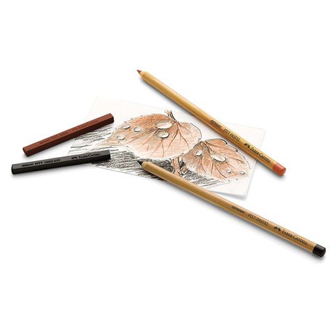 Набор графических материалов Faber-Castell Pitt Monochrome 12 штук