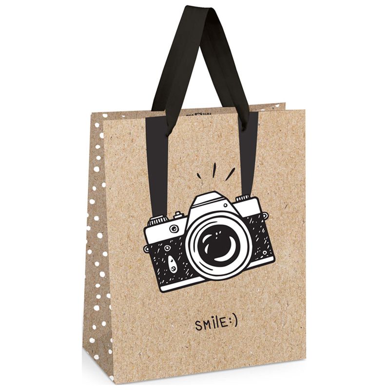 превью Пакет подарочный 26×32×12см MESHU «Say cheese! », выборочный лак, крафт