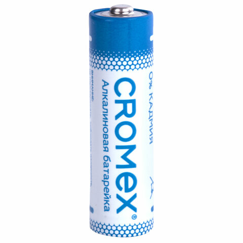 Батарейки алкалиновые «пальчиковые» КОМПЛЕКТ 12 шт., CROMEX Alkaline, AA (LR6.15A), спайка