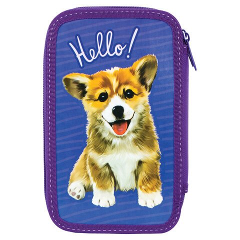 Пенал BRAUBERG3 отделенияламинированный картон«Little Dog»19×11 см229214