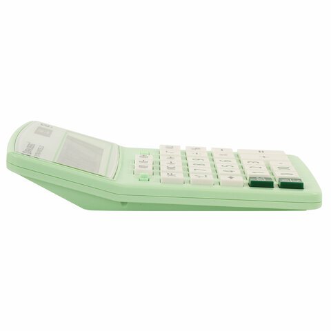 Калькулятор настольный BRAUBERG EXTRA PASTEL-12-LG (206×155 мм), 12 разрядов, двойное питание, МЯТНЫЙ