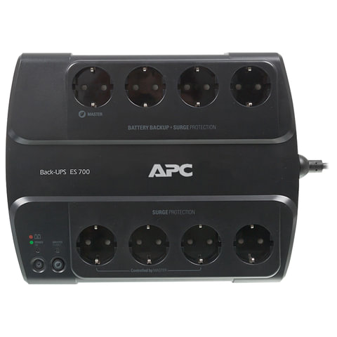 Источник бесперебойного питания APC BE700G-RS, 700 VA (405 W), 8 евророзеток