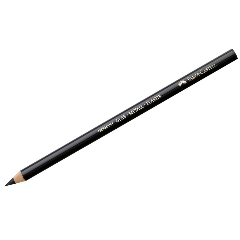 превью Карандаш перманентный д/письма по стеклу, фарфору Faber-Castell, черный