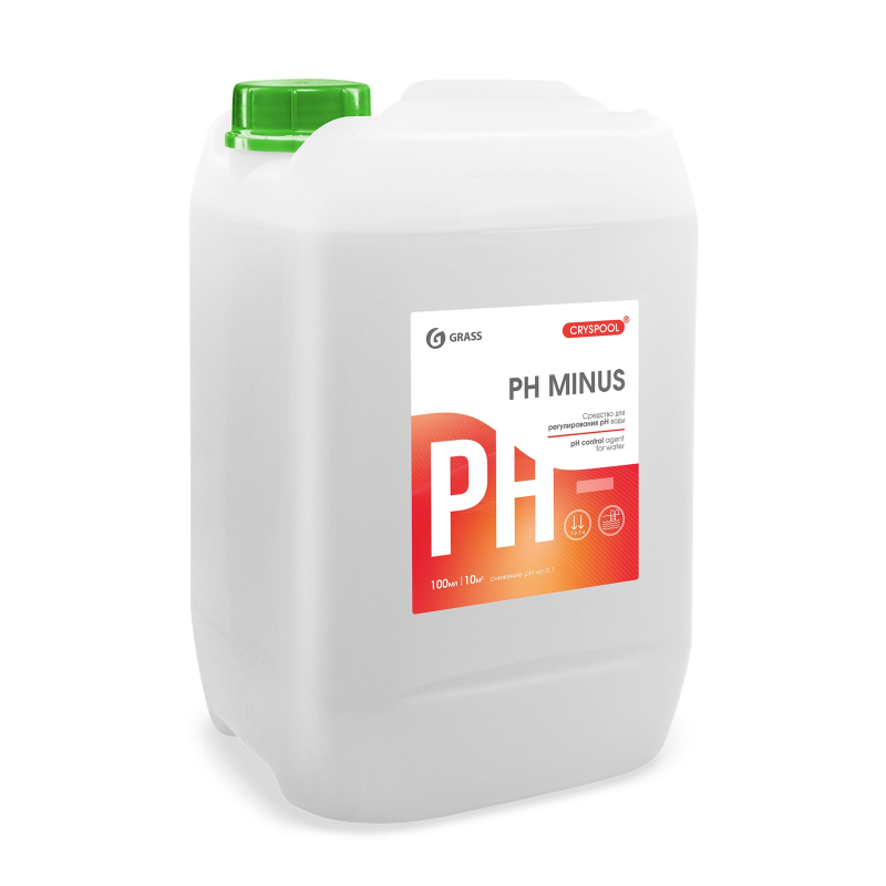 превью Средство для понижения уровня рН воды в бассейнах Grass pH minus 12 л (концентрат)