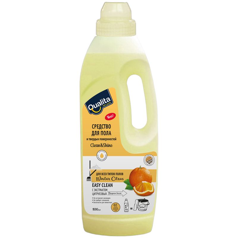 превью Средство для мытья пола и твердых поверхностей Qualita «Winter citrus», 1л