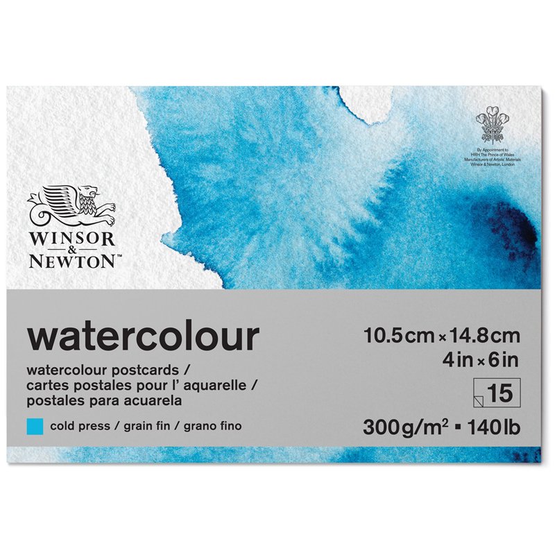 превью Альбом-склейка для акварели 15л., А6, Winsor&Newton «Watercolour Paper», холодный пресс, 300 г/м2
