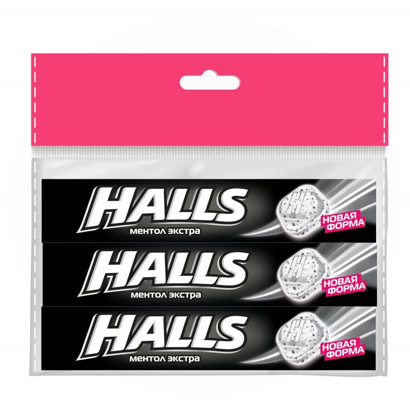 Леденцы Halls ментол экстра (3 штуки по 24.5 г) арт. 1152571 - купить в ...