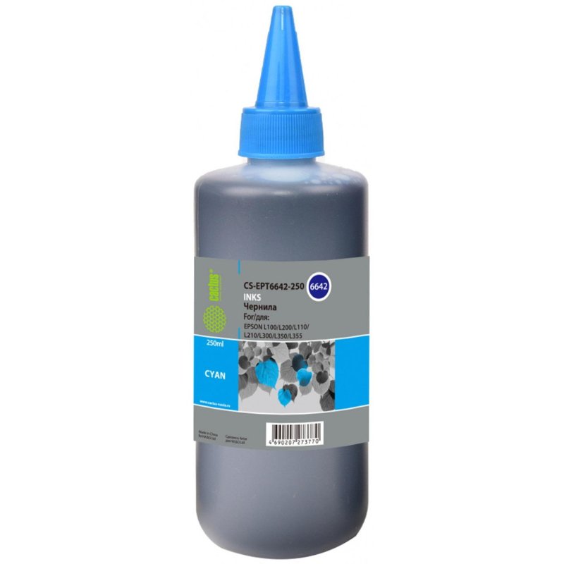 превью Чернила Cactus CS-EPT6642-250 T6642 гол. 250мл для Epson L100/L200/L300