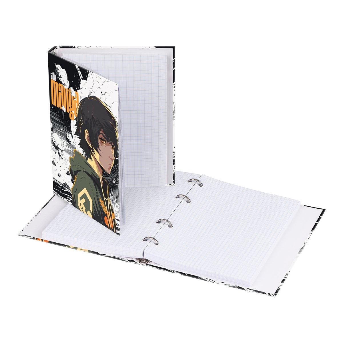 Тетрадь на кольцах А5, 240л., BG «Style manga», глянцевая ламинация
