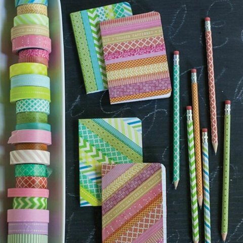 Клейкие WASHI-ленты для декора «СЕРДЦА», 15 мм х 3 м, 7 цветов, рисовая бумага, ОСТРОВ СОКРОВИЩ, 661708