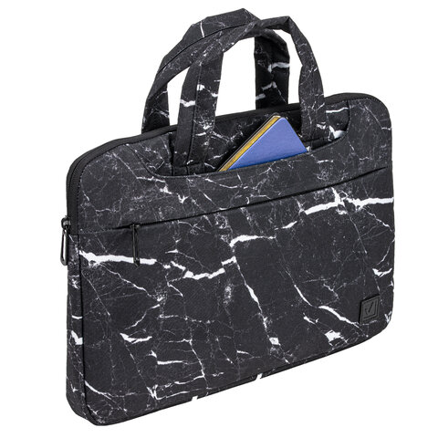 Сумка-портфель BRAUBERG «Marble» с отделением для ноутбука 14", 3 кармана, 26×36х3 см
