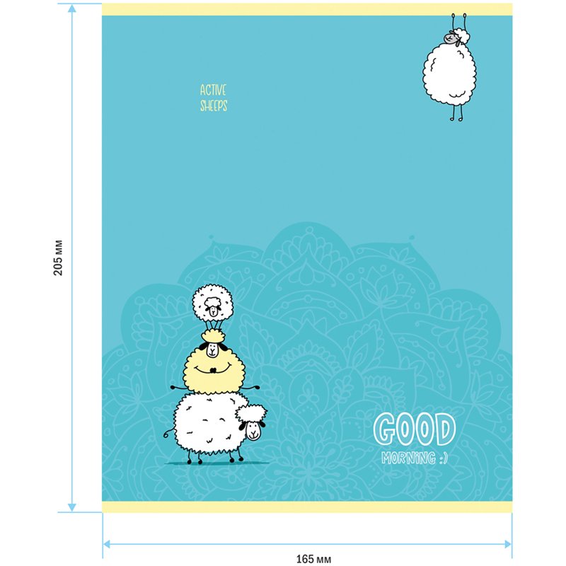Тетрадь 48л., А5, линия ArtSpace «Рисунки. Funny sheep», суперэконом