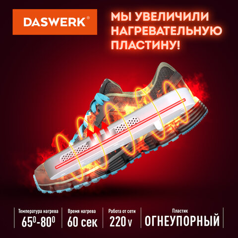 Сушилка для обуви электрическая с подсветкойсушка для обуви10 ВтDASWERKSD1456194