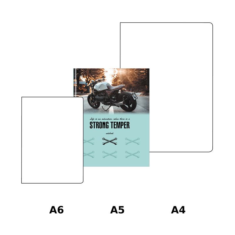 Бизнес-блокнот А5, 80л., BG «Strong temper», глянцевая ламинация