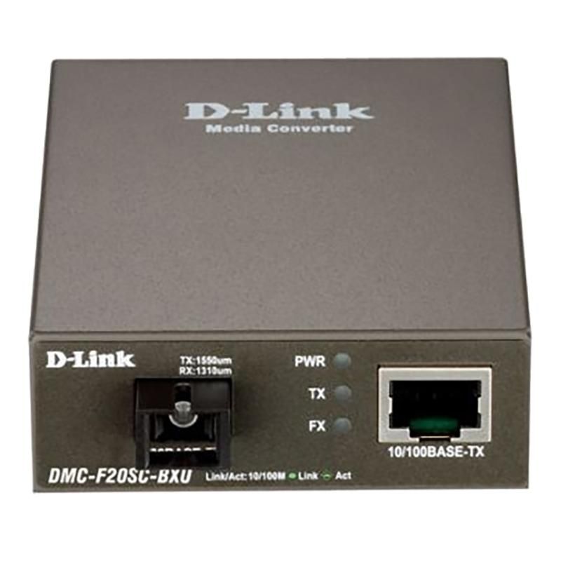 превью Медиаконвертер D-Link DMC-F20SC-BXU/B1A, 1×10/100-TX+1×100-FX с SC до 20 км