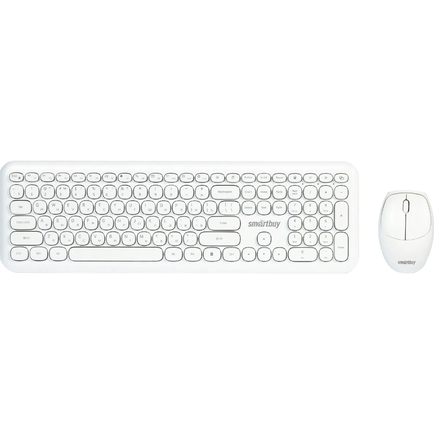 Комплект беспроводной клавиатура и мышь SmartBuy (SBC-666395AG-W)