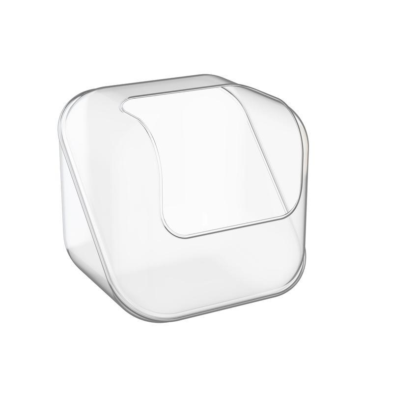 Стойка настольная CUBE на 1 лоток (прозрачная, 20.8×20.2×20.8 см)