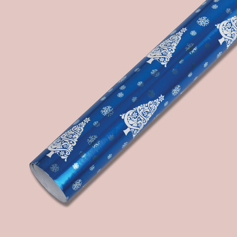 Бумага упаковочная С ЭФФЕКТАМИ новогодняя НАБОР 3 шт. «Хmas Pattern», 70×100 см, ЗОЛОТАЯ СКАЗКА