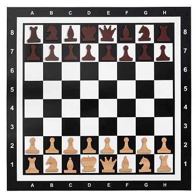 Настенная игра шахматы на магнитной доске поле 60×60см 32 фигуры в наборе