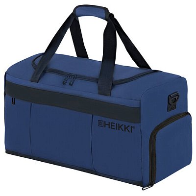 Сумка спортивная HEIKKI MOVE PLUS (ХЕЙКИ), отделение для обуви, синяя, 28×50х23 см