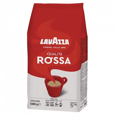 Кофе в зернах LAVAZZA «Rossa», 1000 г, вакуумная упаковка