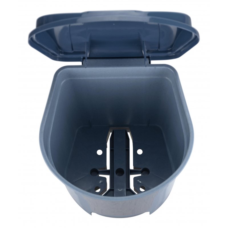 Ведро мусорное с педалью 19л пластиковое, мрамор