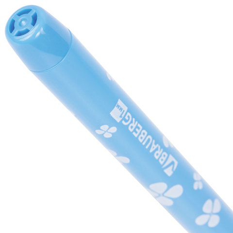 Ручка шариковая масляная BRAUBERG «FRUITY SF», СИНЯЯ, с узором, узел 1 мм, линия письма 0.5 мм