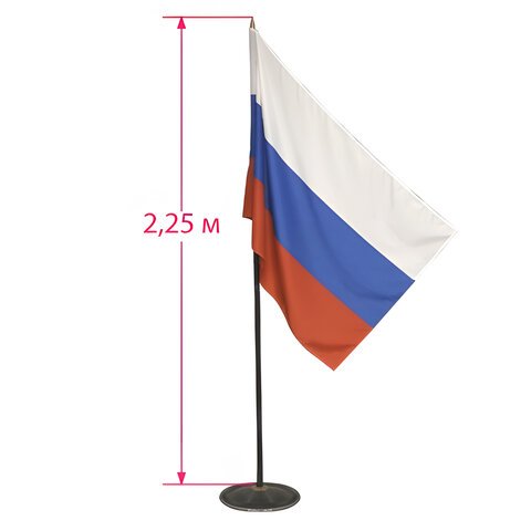 превью Госуд-ая символика TI_Флаг России напольный, черный флагшток, Рос... 