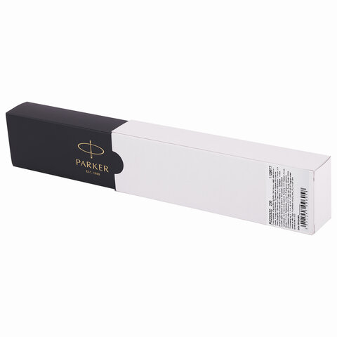 Ручка шариковая PARKER «Jotter Plastic CT», корпус белый, детали из нержавеющей стали, синяя