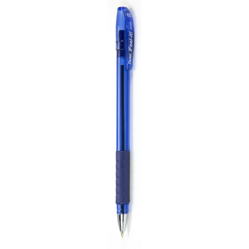 Ручка шариковая синяя Pentel Feel it! (толщина линии 0.2 мм)