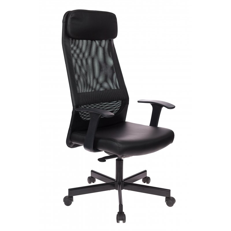 Кресло для руководителя Easy Chair 651 TPU черное (искусственная кожа/сетка/пластик)