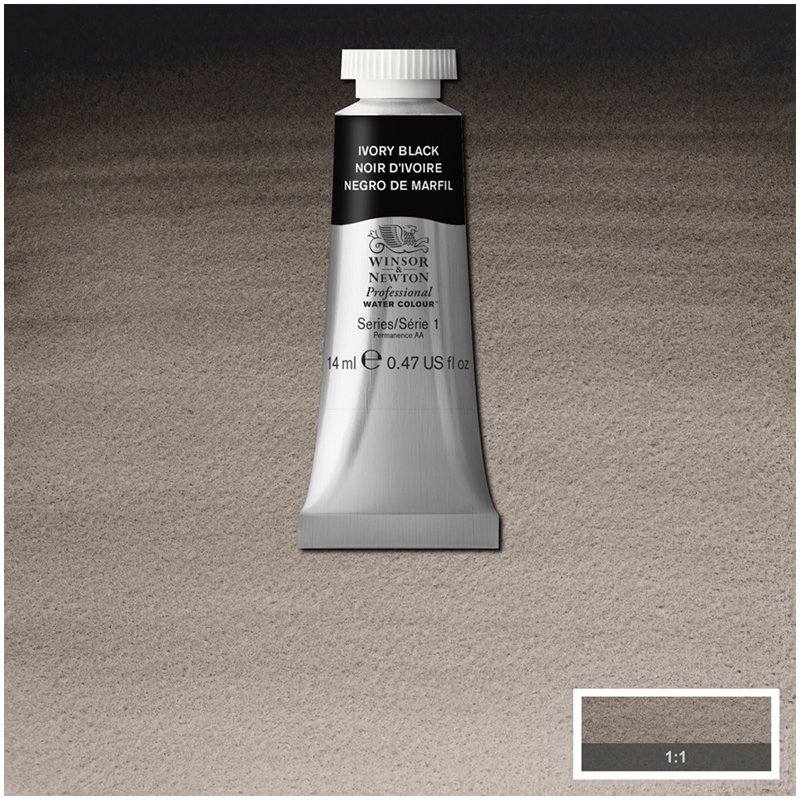Акварель художественная Winsor&Newton «Professional», 14мл, туба, черная слоновая кость