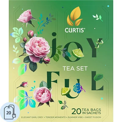 Чай Curtis Joyful Tea Set ассорти 4 вкуса 20 сашет